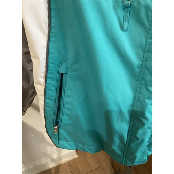 Women’s BELOW ZERO Rain Jacket Size XL Rothschild Full Zip Blue Green Lined - Picture 4 of 13